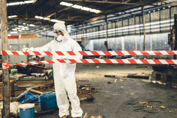 Professional Hoarding Cleanup technician working in Westport, NC